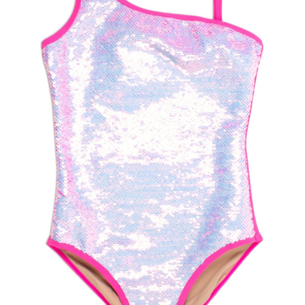Shade Critters Flippable Sequins Pink Swimsuit 6